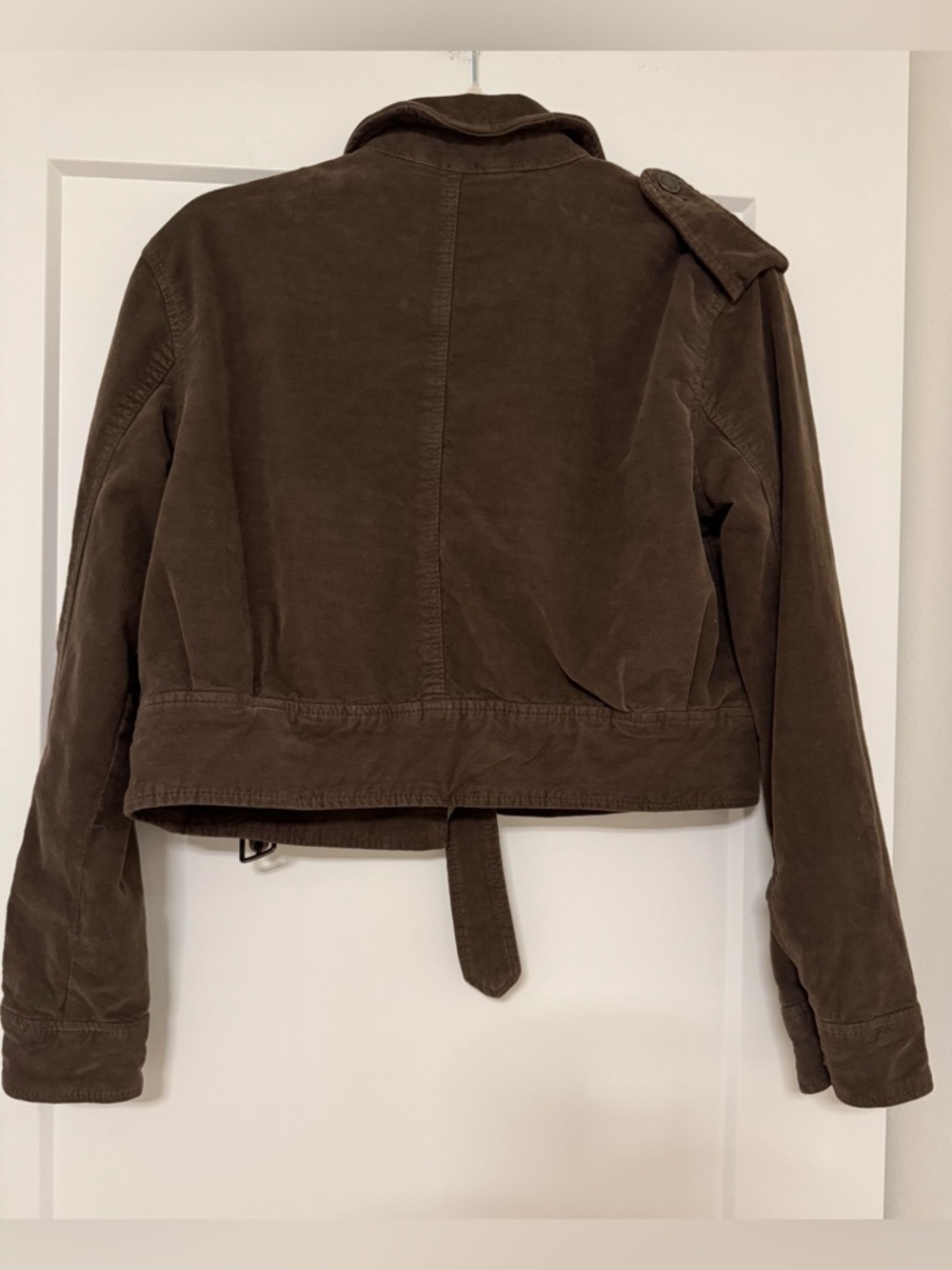 Free People Brown Cropped Corduroy Jacket - Picture 3 of 5